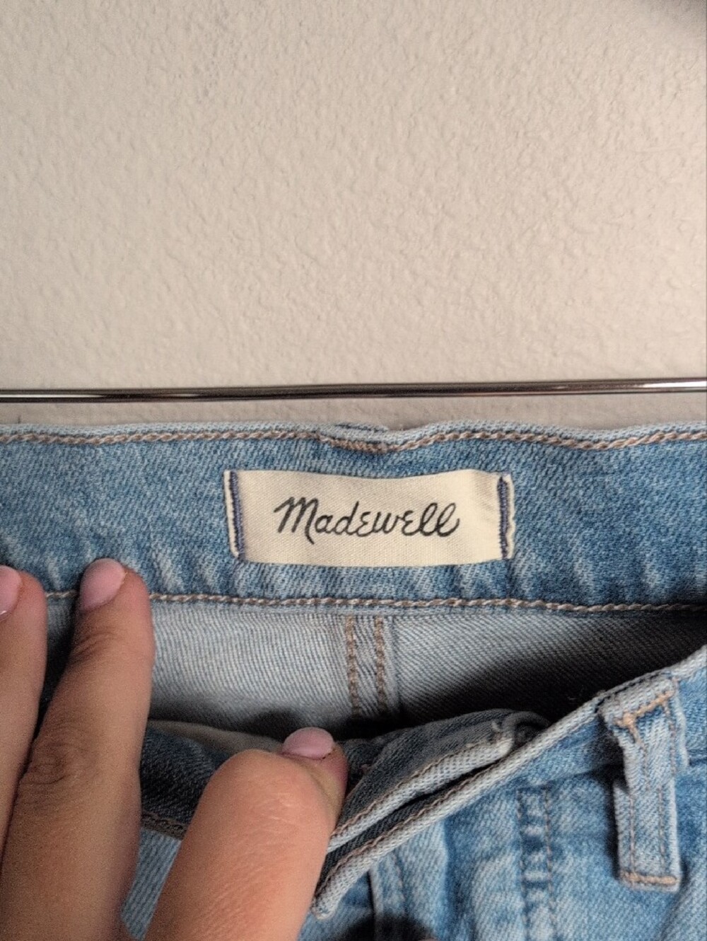 Madewell The Perfect Vintage Jean Light Blue High-Rise Straight Jeans - Picture 3 of 12